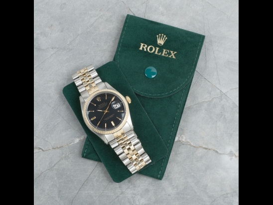 Rolex Datejust 36 Nero Jubilé Gold And Steel Matt Black Onyx   Watch  1601